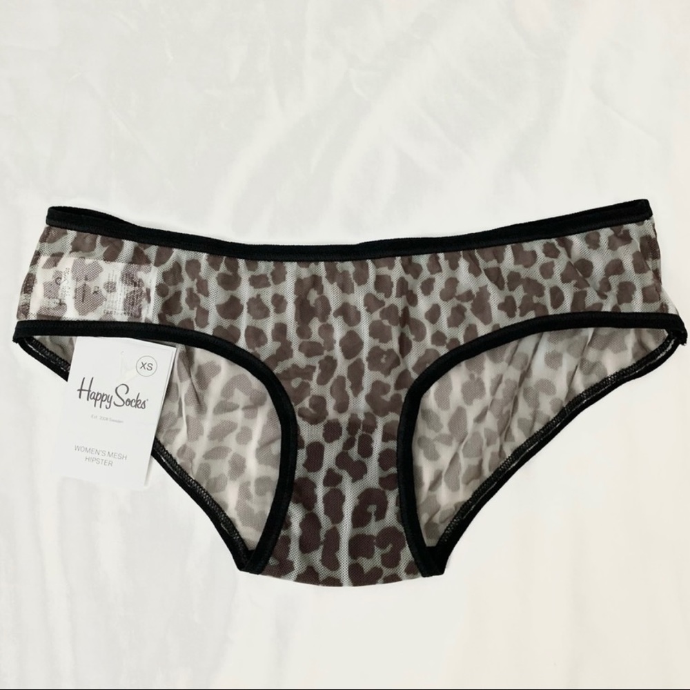 Happy Socks Leopard Mesh Hipster